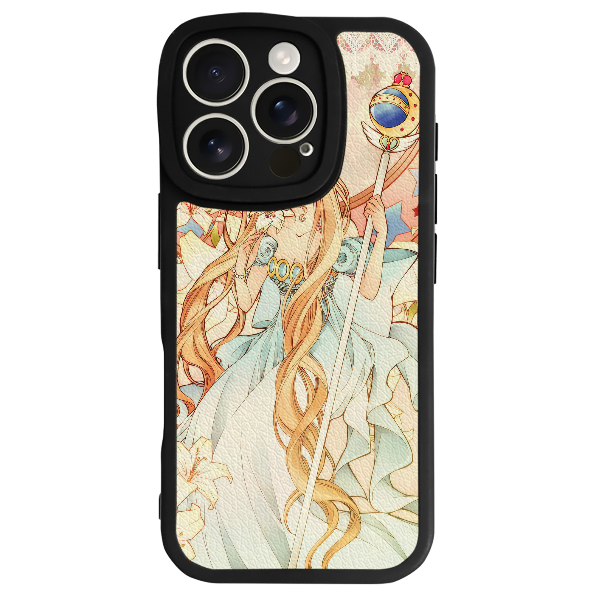 （画像用） 美少女戦士セーラームーン Sailor Moon 【iPhone 16シリーズ対応】シリコンスマホケース（レザー調） 材質：シリコン
